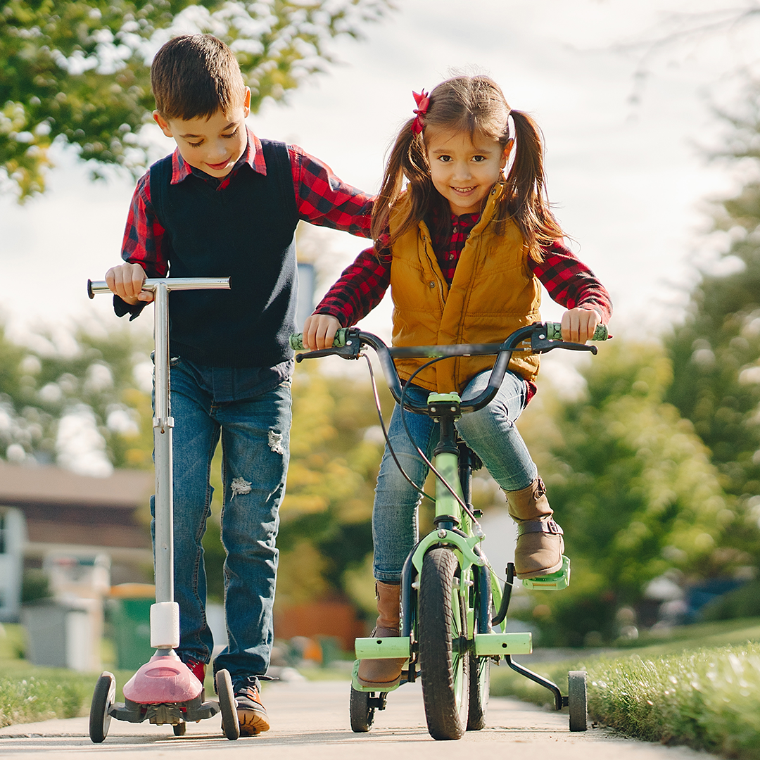 two kids playing together, pediatric care